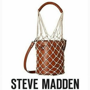 Steve Madden Brown Mermaid Bucket Bag NWT